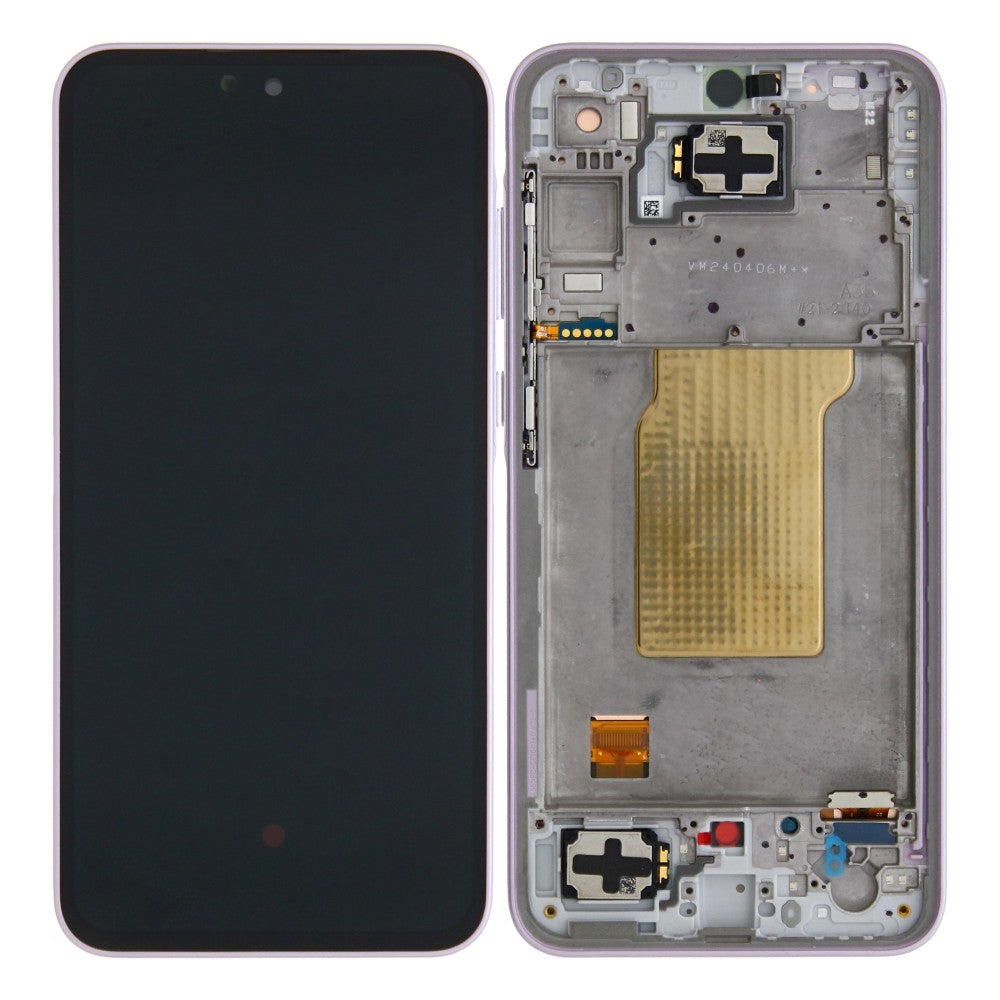 Samsung Galaxy A35 A356B Display And Digitizer With Frame Lilac Service Pack