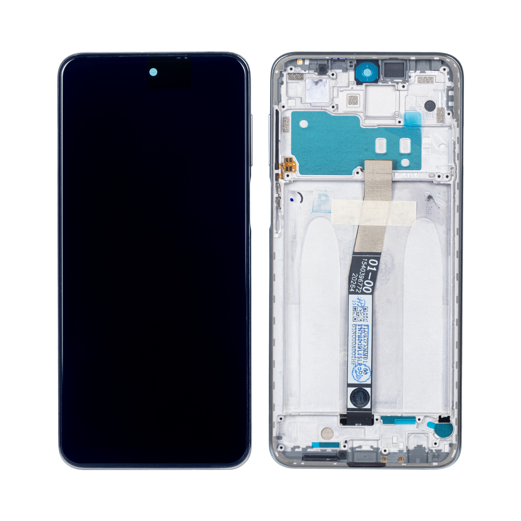 Xiaomi Redmi Note 9 Pro Display And Digitizer With Frame White Service Pack