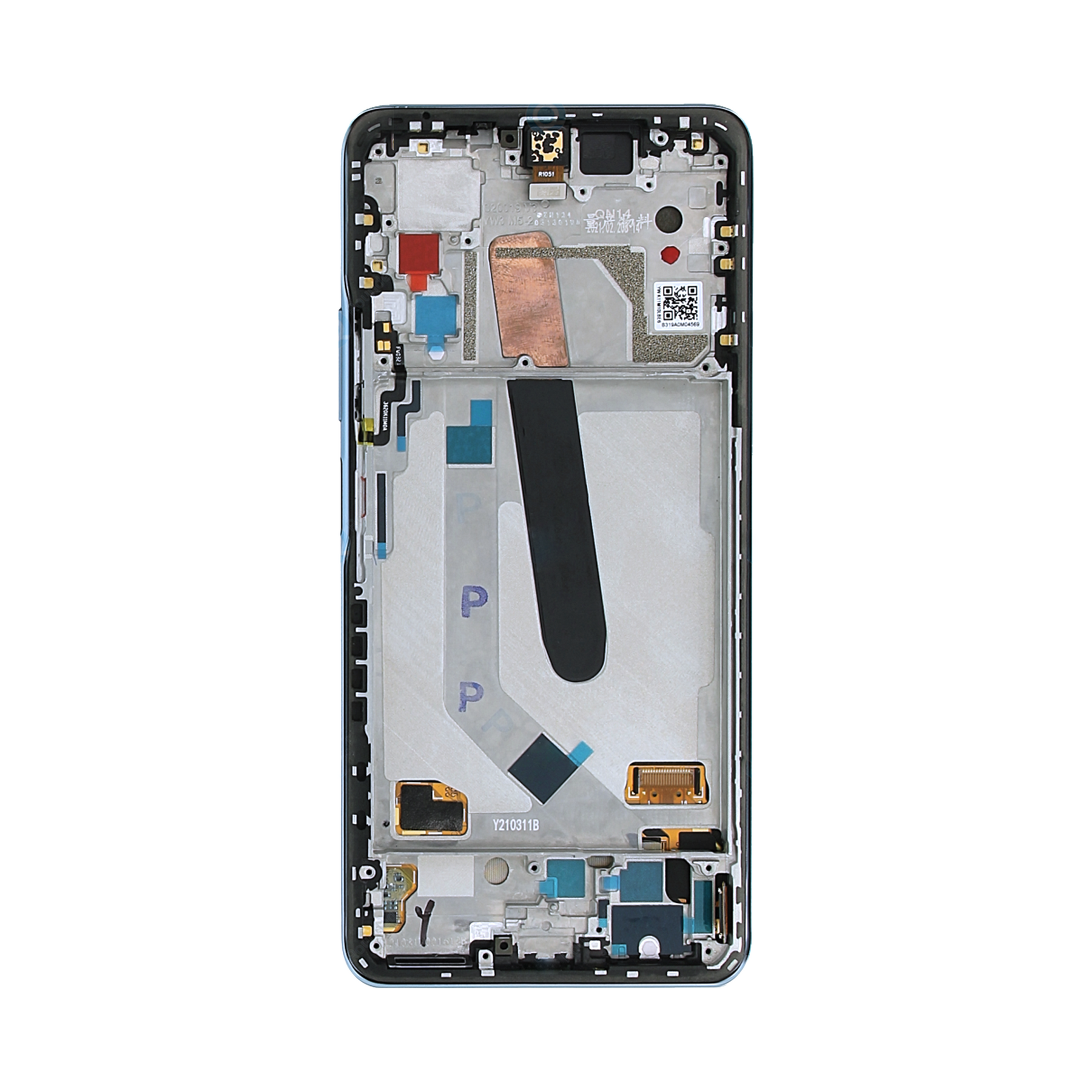 Xiaomi Mi 11x, Mi 11x Pro, Mi 11i Display And Digitizer With Frame Celestial Silver Original