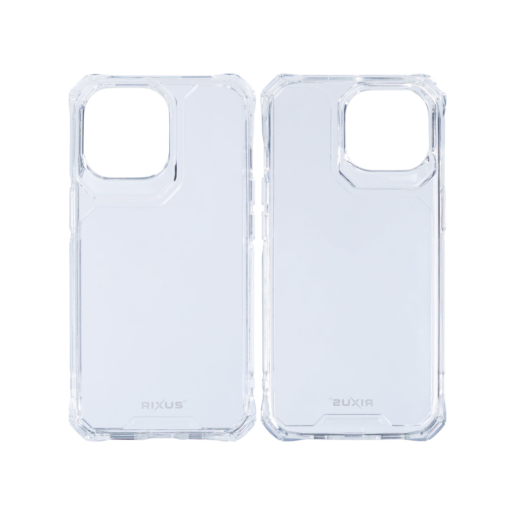 Rixus For iPhone 15 Pro Max Armor-X Anti Shock Case Transparent