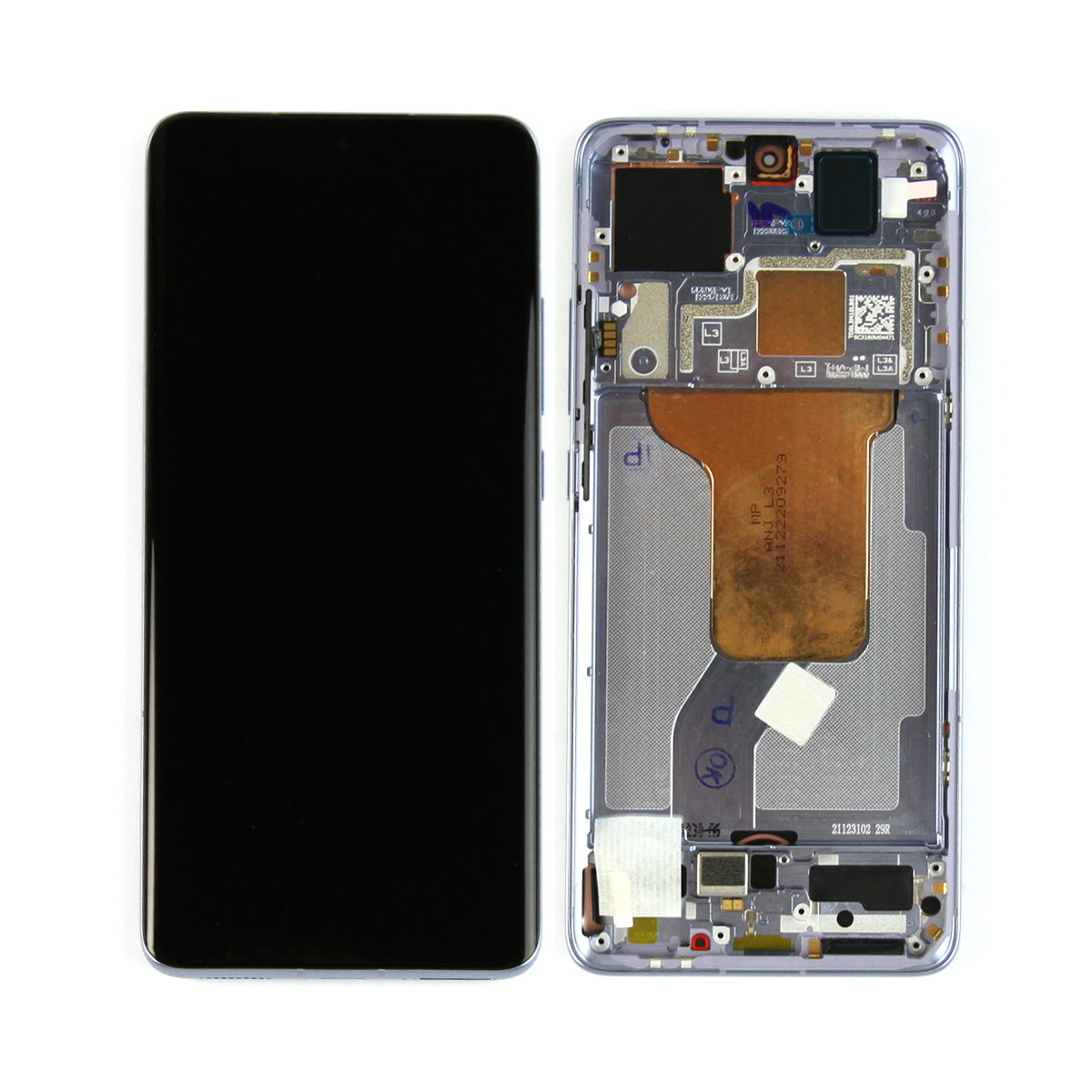 Xiaomi 12, 12X, 12S Display And Digitizer With Frame Blue Service Pack