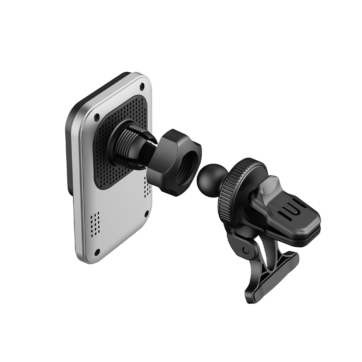 Rixus RXWC14 Wireless Car Charger with MagSafe Compatibility 15W Space Gray