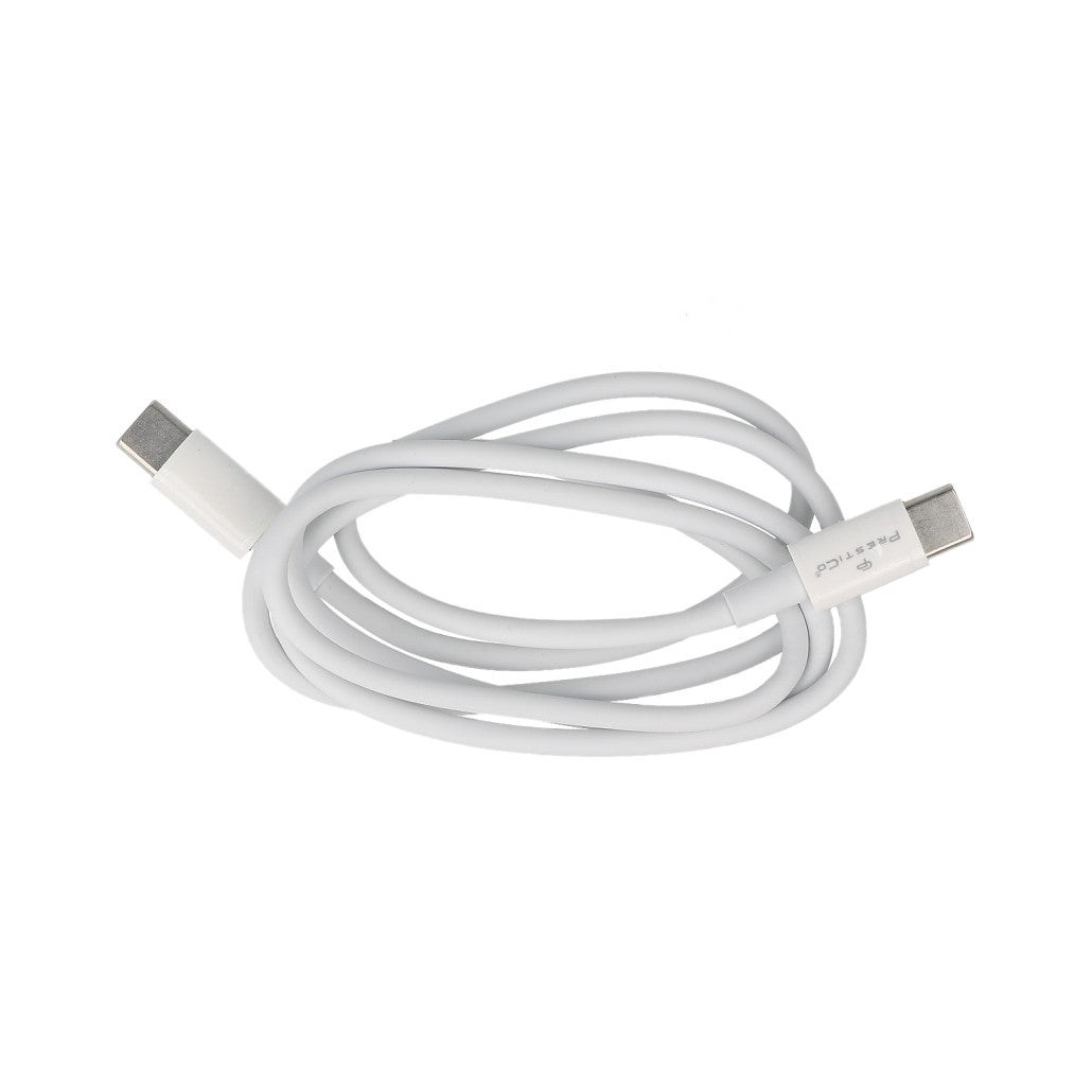 Prestico T5 3.1A USB Cable USB-C To USB-C White 1m