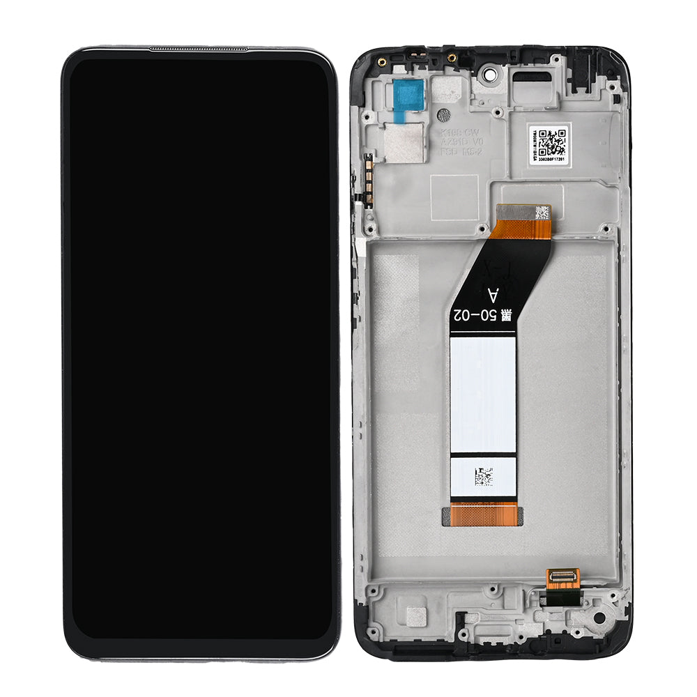Xiaomi Redmi 10 (2022) Display And Digitizer With Frame Black Refurbished