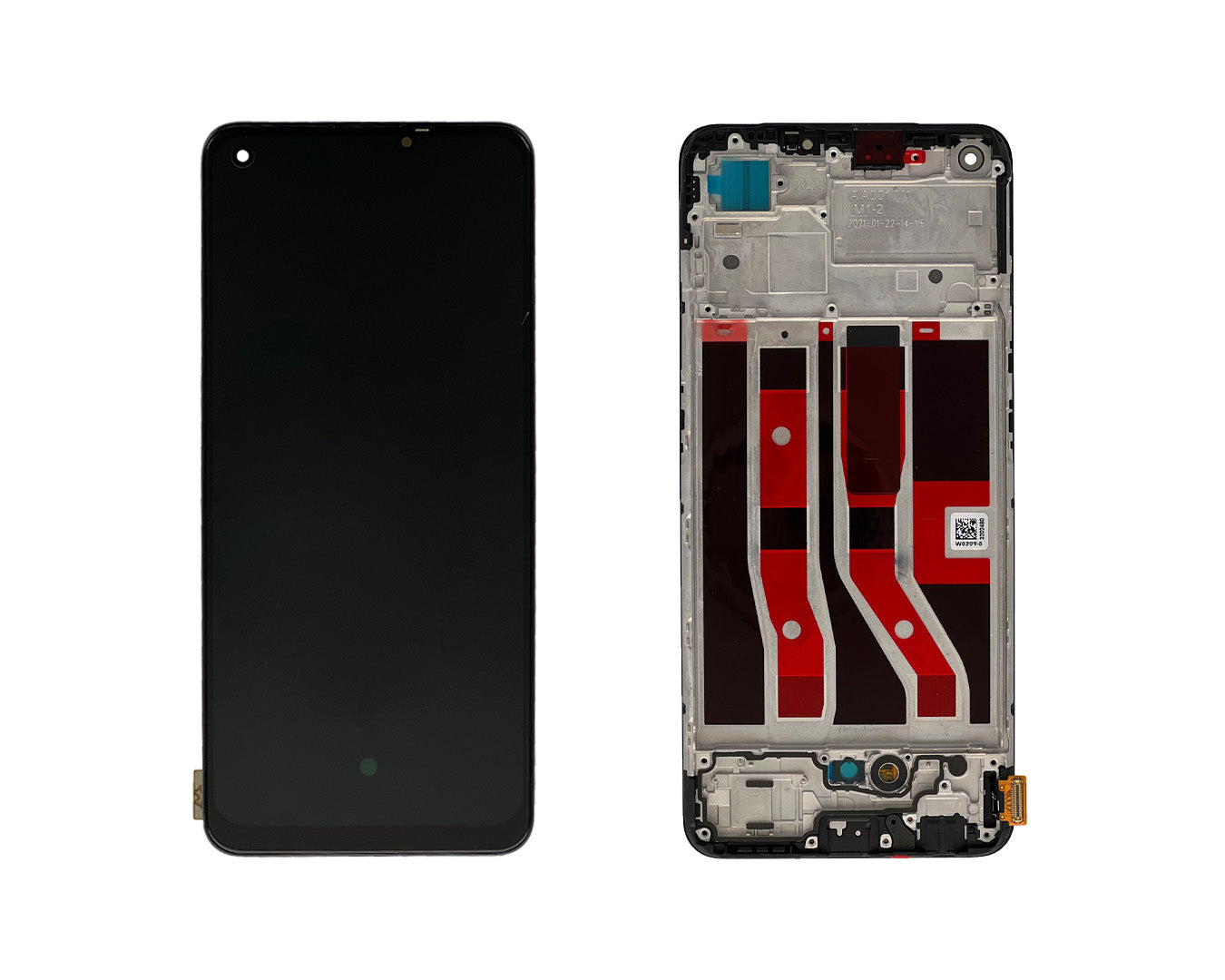Oppo A74 4G CHP2219, F19 CPH2219 Display And Digitizer With Frame Prism Black Service Pack