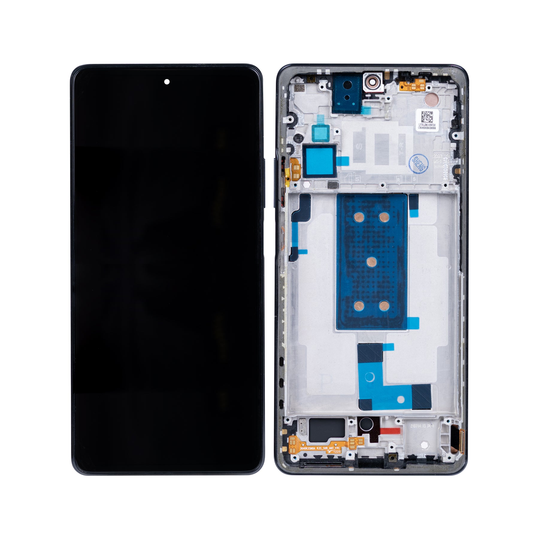Xiaomi 11T, 11T Pro 5G Display And Digitizer With Frame Black Service Pack
