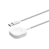 Rixus RXUC19 Magnetic Watch Fast Charging Cable 100CM White