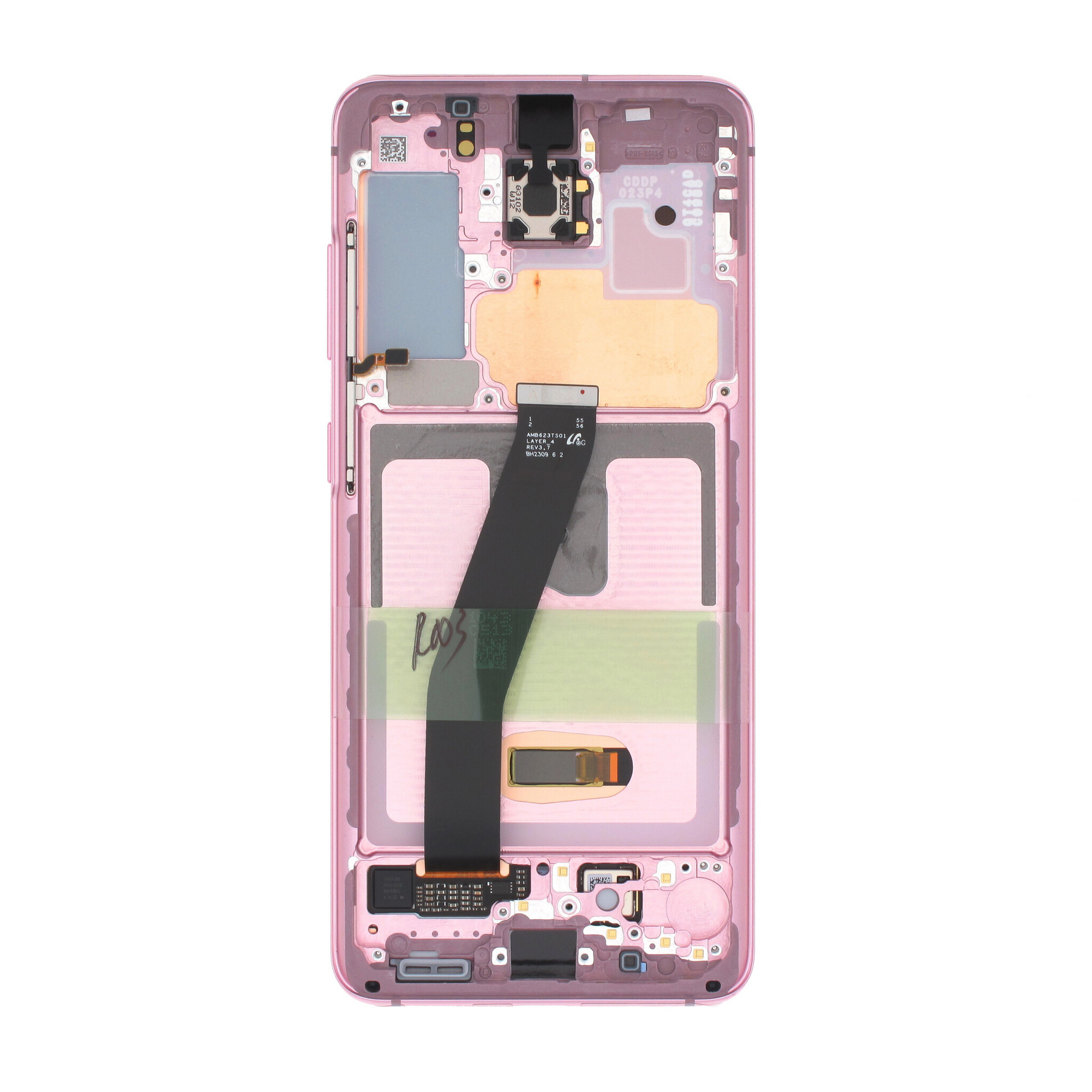 Samsung Galaxy S20 G980F, S20 5G G981F Display and Digitizer Complete Cloud Pink (No Camera) Service Pack