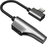 Rixus RXL07 Adapter Charge And Audio Cable For Lightning 11CM