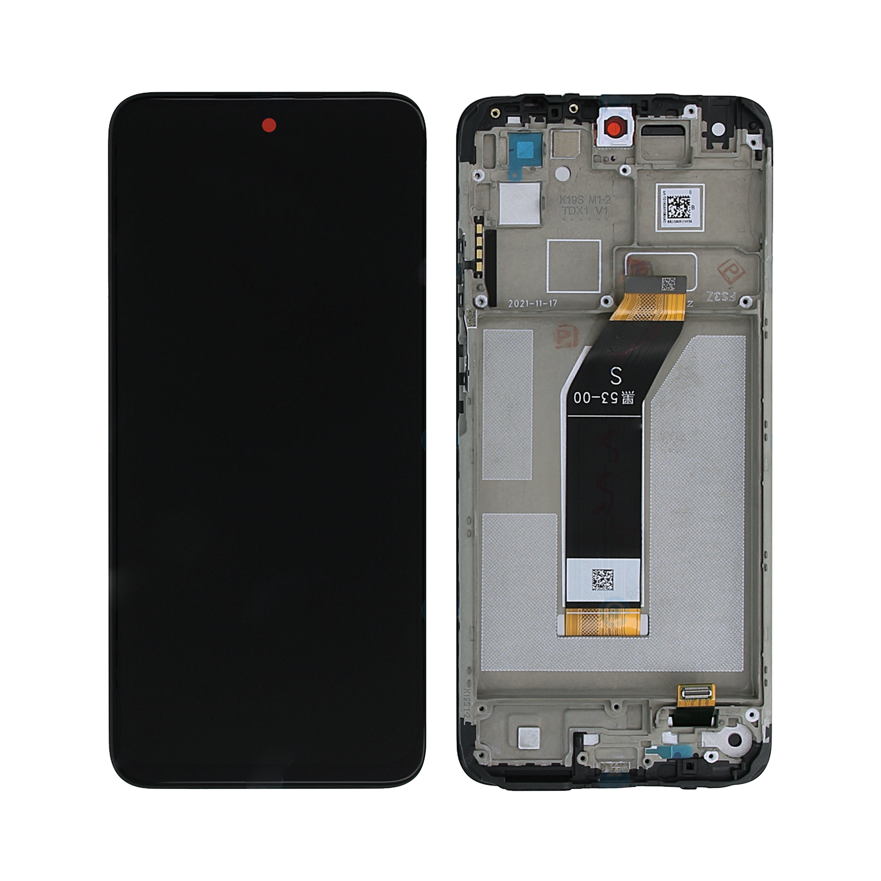 Xiaomi Redmi 10 (2022) Display And Digitizer With Frame Graphite Gray Service Pack