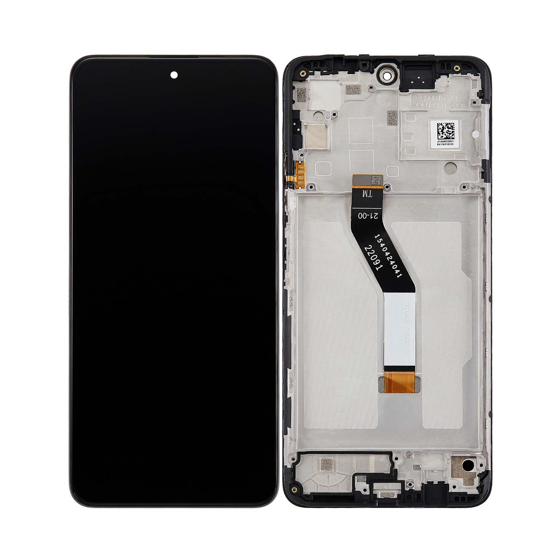 Xiaomi Poco M4 Pro 5G Display And Digitizer With Frame Power Black Service Pack