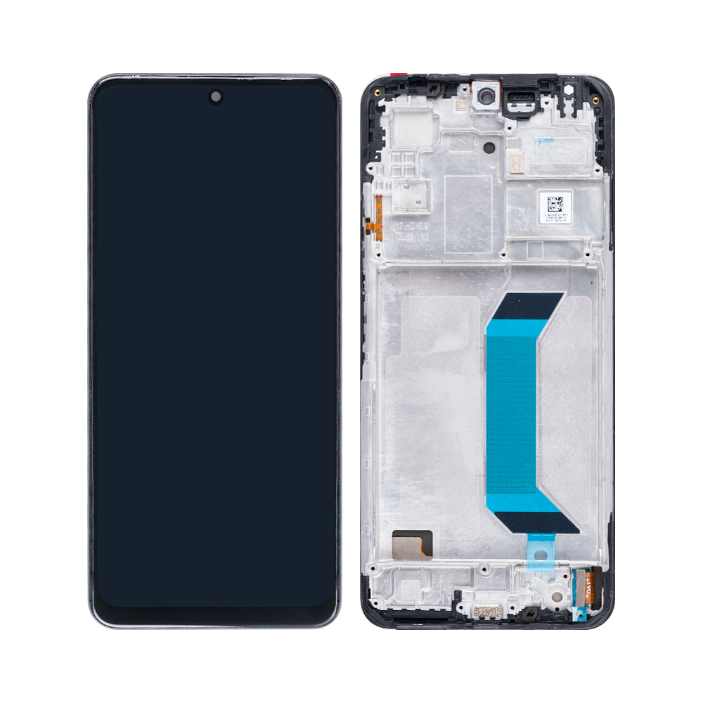 Xiaomi Poco X5 5G, Redmi Note 12 5G Display And Digitizer With Frame Matte Black Service Pack