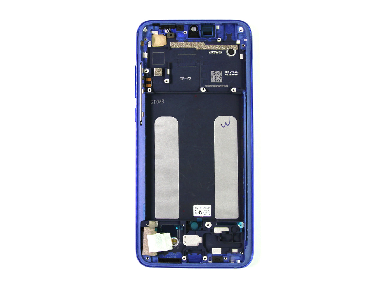 Xiaomi Mi 9 Lite Display And Digitizer With Frame Aurora Blue Service Pack