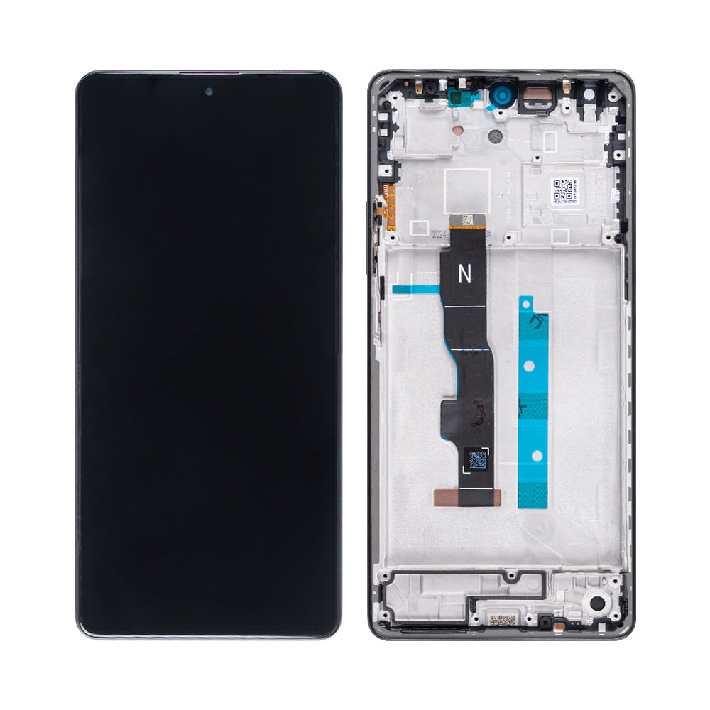 Xiaomi Redmi Note 13 5G Display And Digitizer With Frame Graphite Black Service Pack