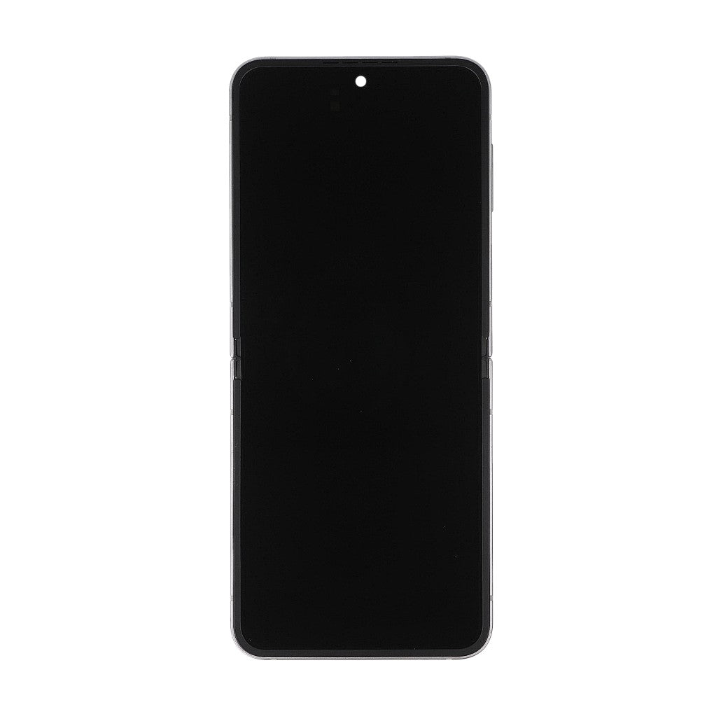 Samsung Galaxy Z Flip6 F741B Display And Digitizer With Frame Silver Shadow Service Pack
