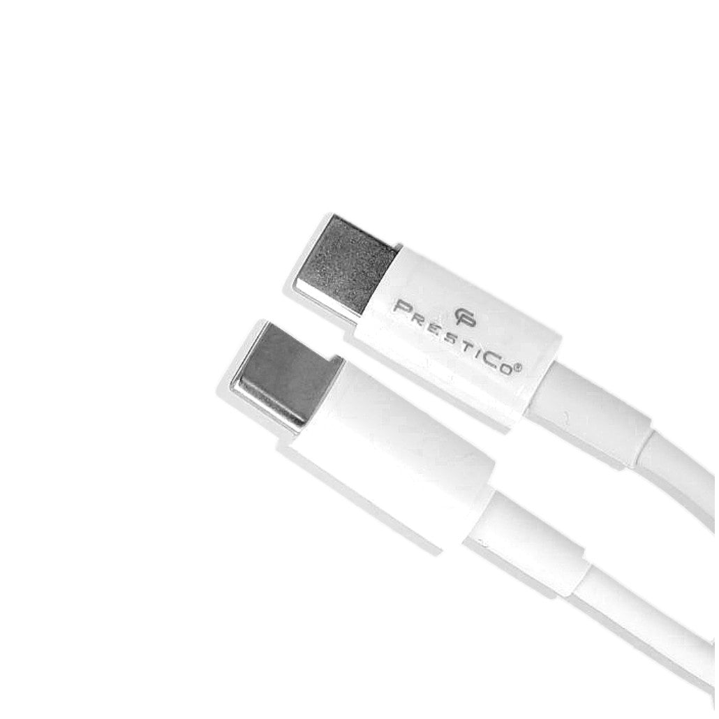 Prestico T5 3.1A USB Cable USB-C To USB-C White 1m