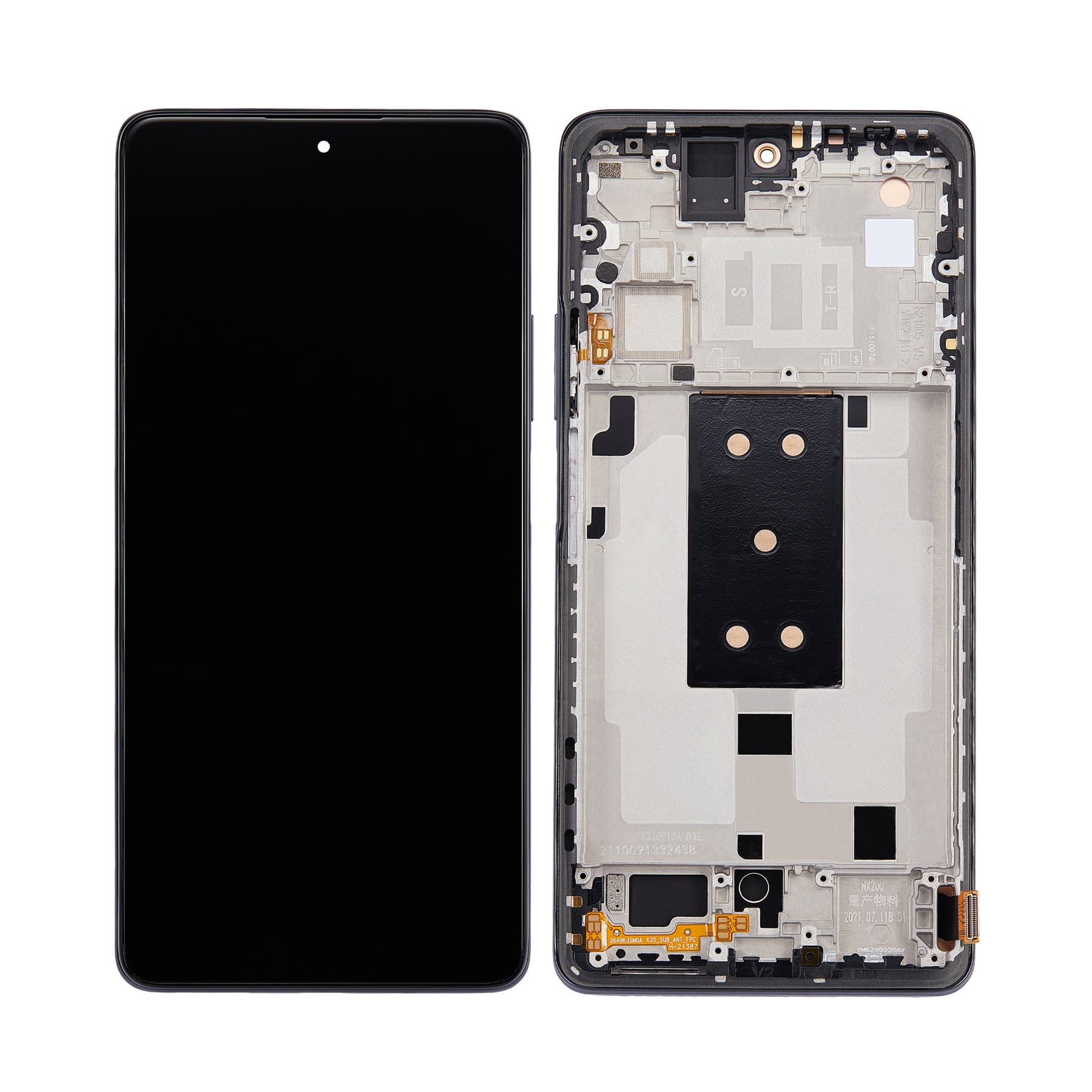 Xiaomi 11T, 11T Pro Display And Digitizer With Frame Meteorite Grey Service Pack
