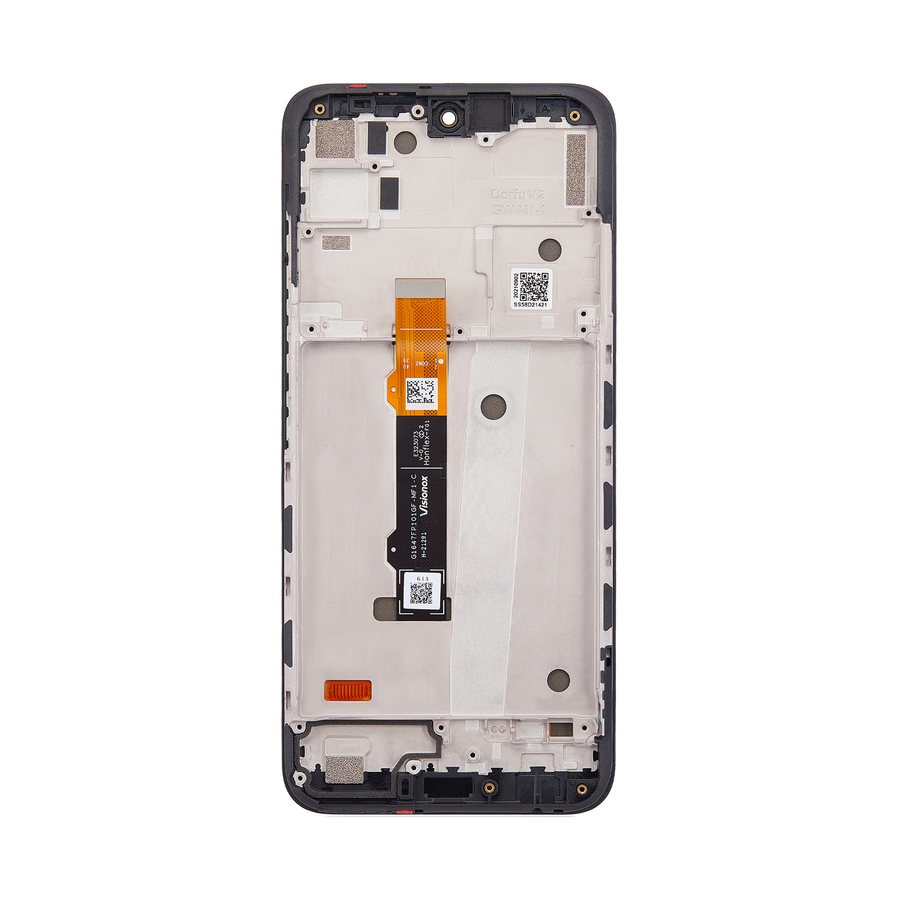Motorola Moto G71 5G XT2169 Display And Digitizer With Frame Black Service Pack
