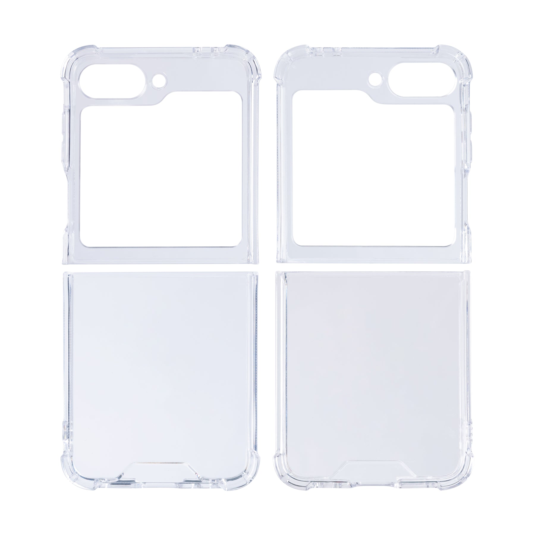 Rixus For Samsung Galaxy Z Flip6 Anti-Burst Case Clear