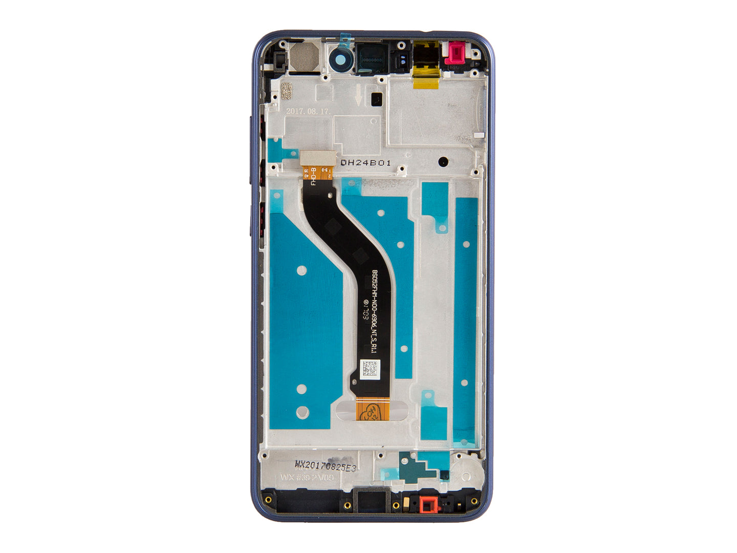Huawei P8 Lite (2017) Display And Digitizer With Frame Blue Compatible