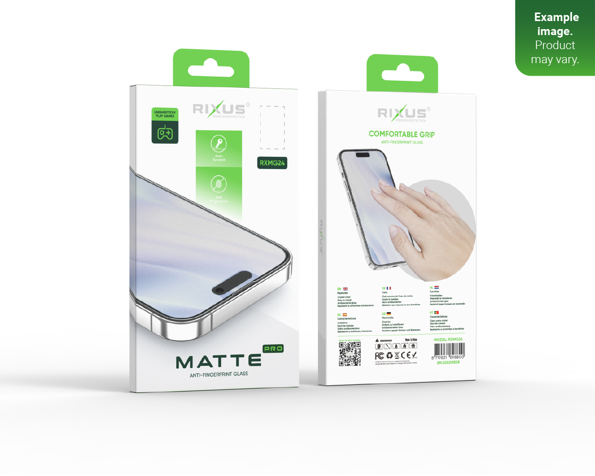 Rixus For iPhone 13 Mini Tempered Glass Matte