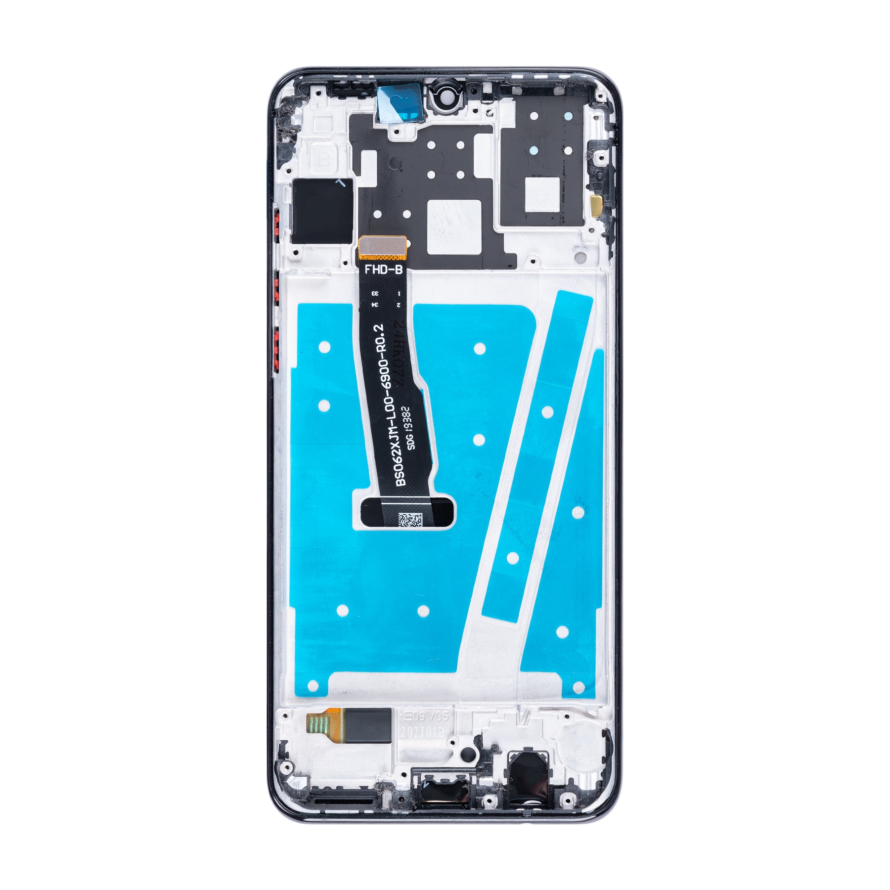Huawei P30 Lite Display And Digitizer With Frame Midnight Black Service Pack