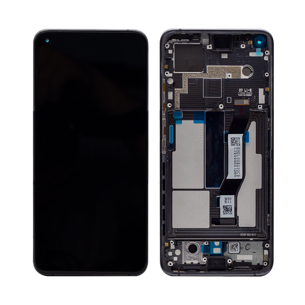 Xiaomi Mi 10T 5G, Mi 10T Pro 5G Display And Digitizer With Frame Black Service Pack