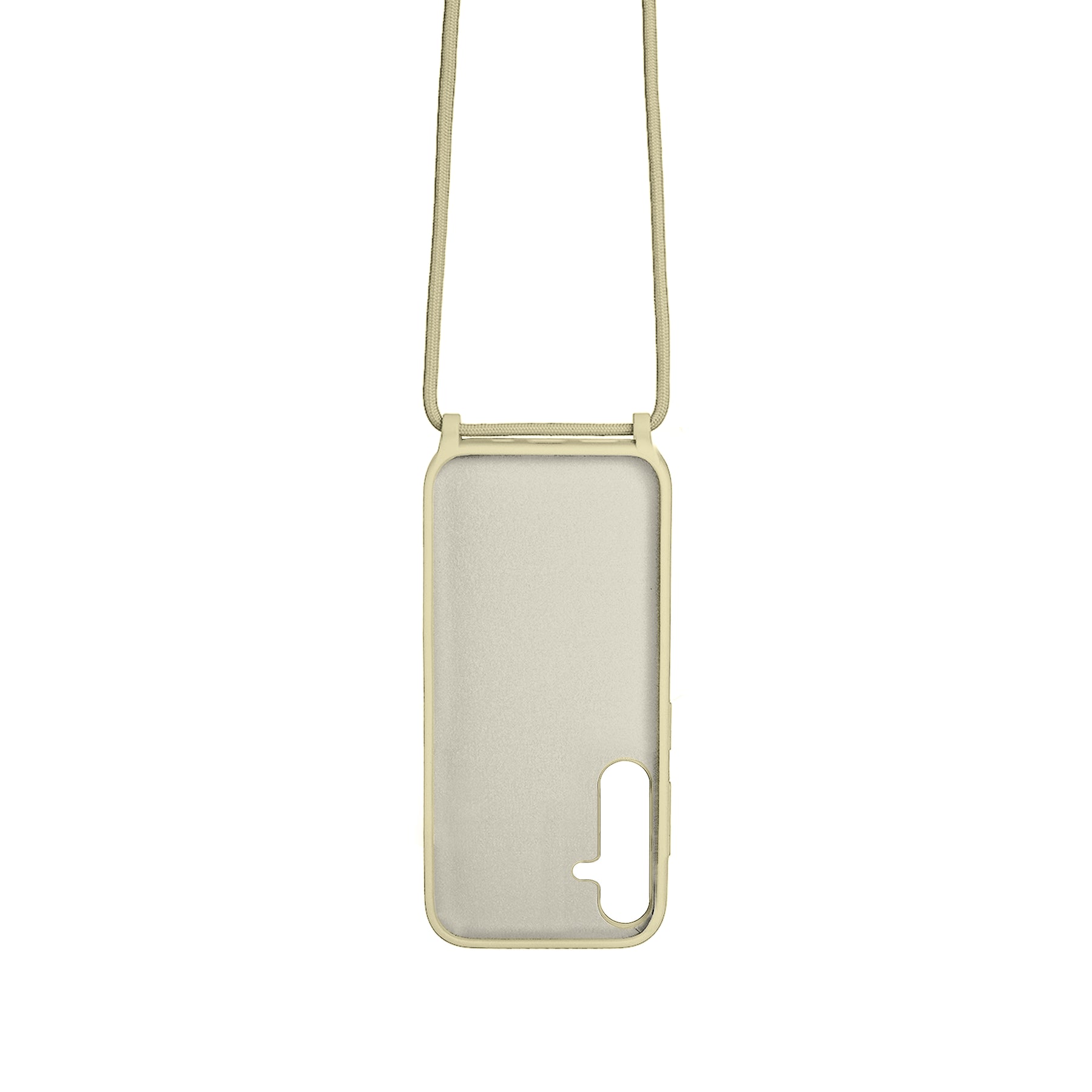Rixus For Samsung Galaxy S24 5G S921B TPU Necklace Cord Cover Gold