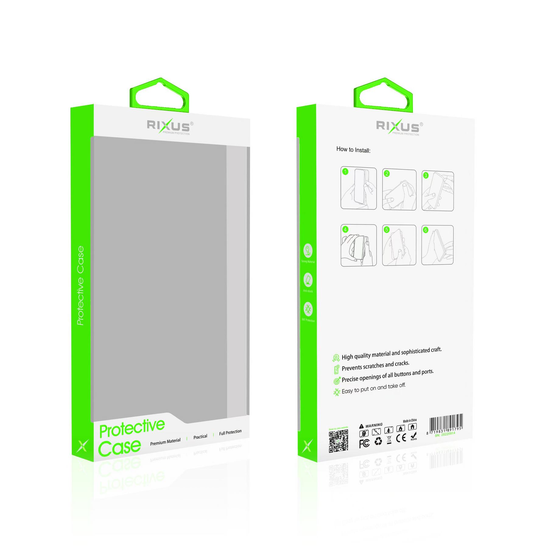Rixus For iPhone 15 Pro Max Soft TPU Phone Case Dark Green