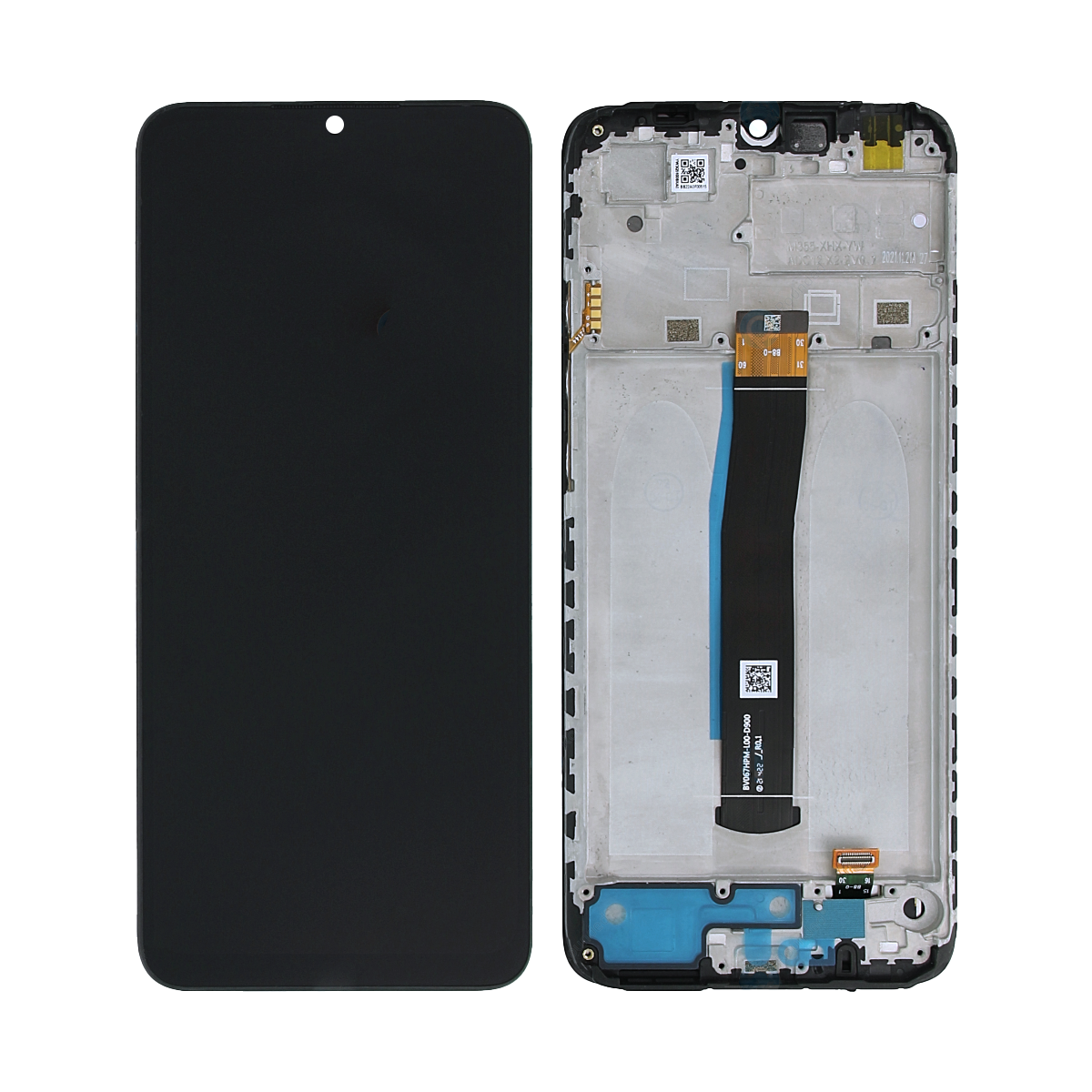 Xiaomi Redmi 10C Display And Digitizer With Frame Graphite Gray Service Pack