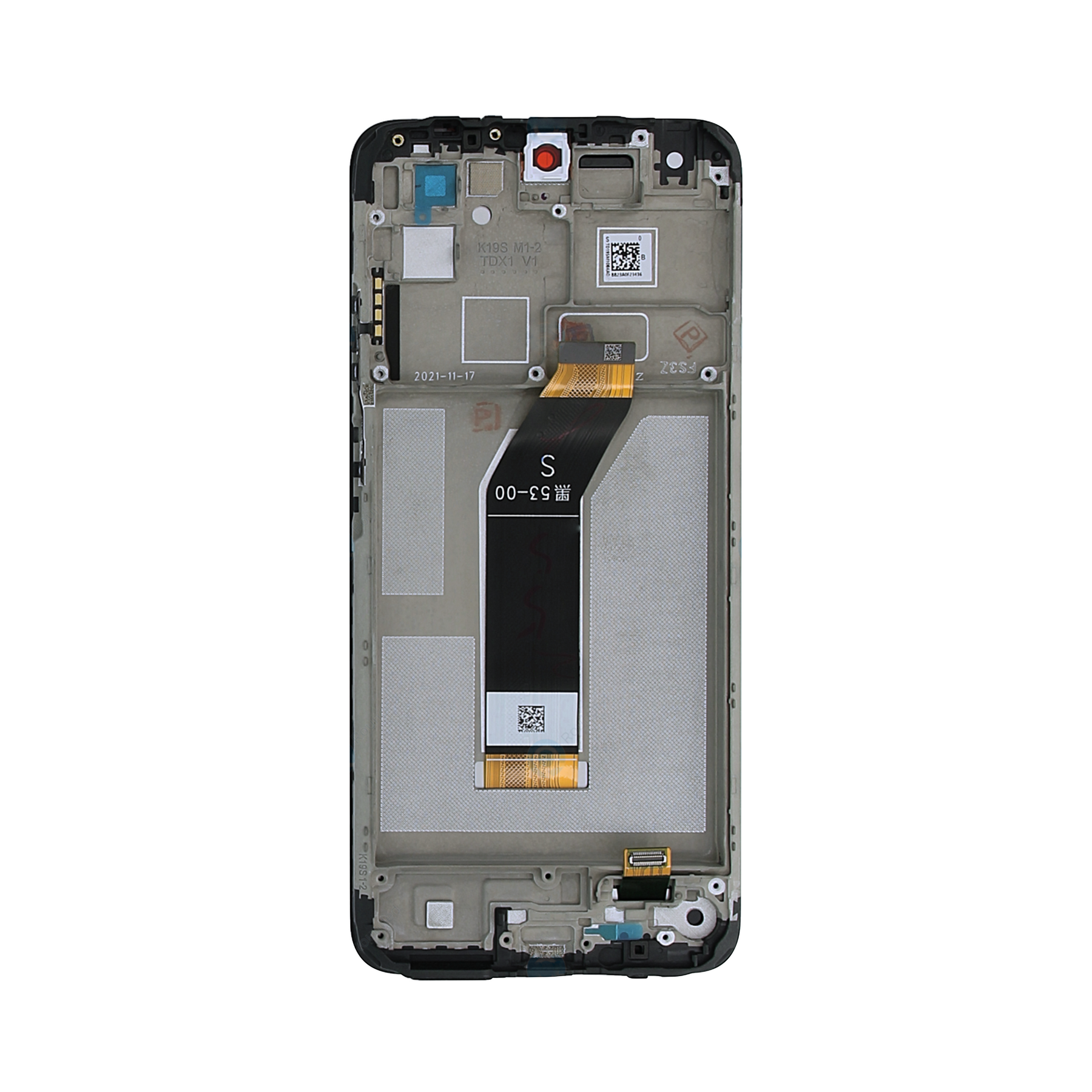 Xiaomi Redmi 10 (2022) Display And Digitizer With Frame Graphite Gray Service Pack