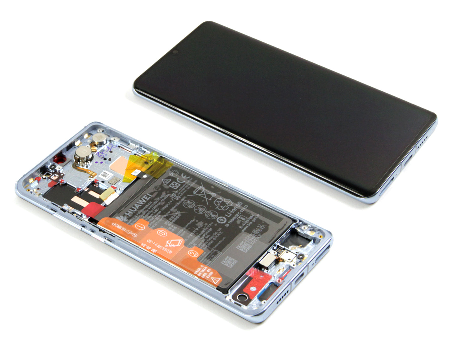 Huawei P30 Pro (VOG-L09, VOG-L29) Display And Digitizer Complete Breathing Crystal Incl Batt Service Pack
