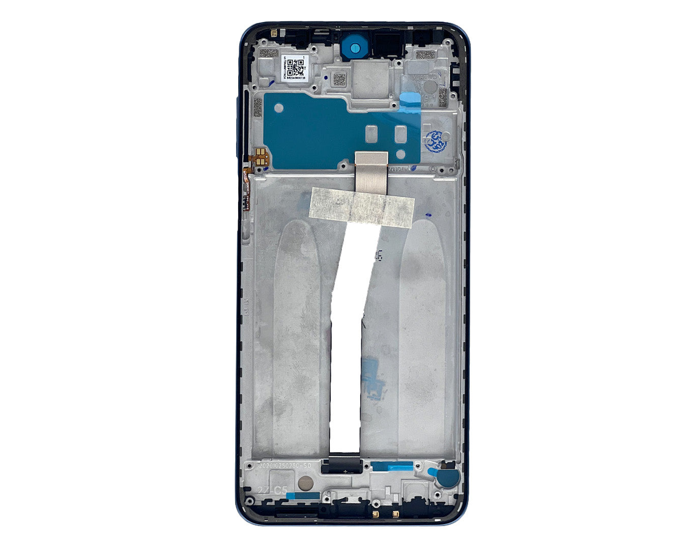 Xiaomi Redmi Note 9 Pro, 9S Display And Digitizer With Frame Interstellar Gray Service Pack