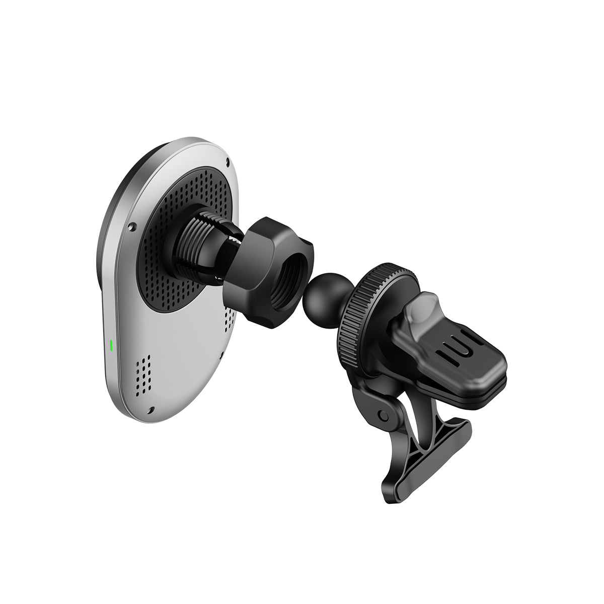Rixus RXWC13 Wireless Car Charger MagSafe Compatibility 15W Space Gray