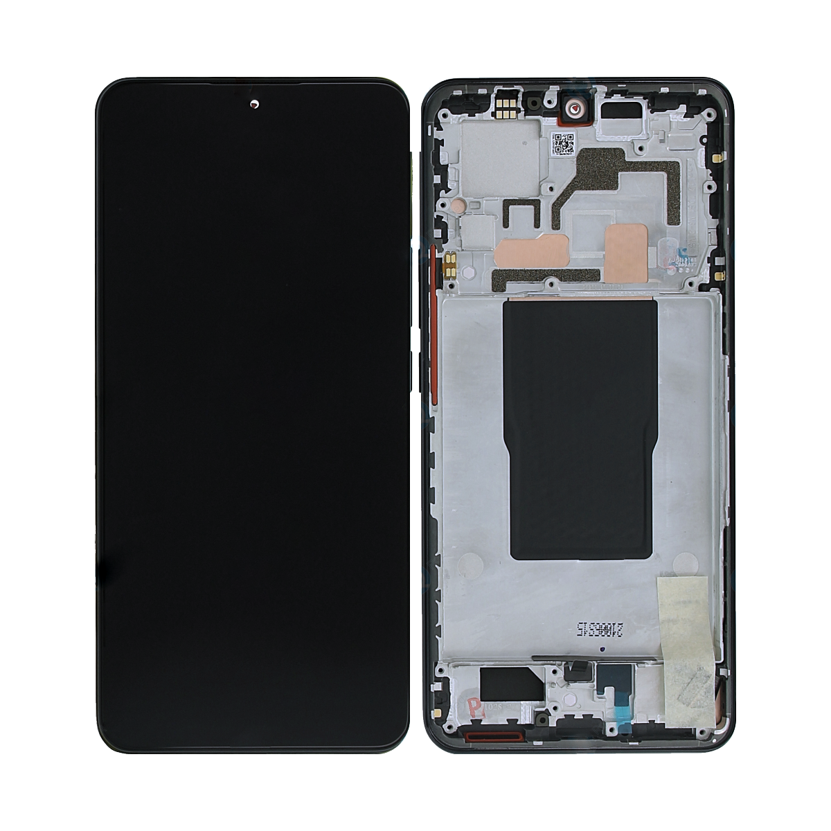 Xiaomi 12T 5G, 12T Pro 5G Display And Digitizer With Frame Black Service Pack