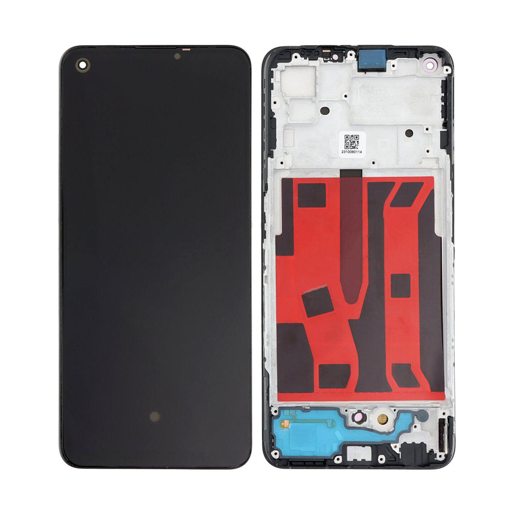Oppo A94 5G CPH2211 Display And Digitizer With Frame Fluid Black Service Pack