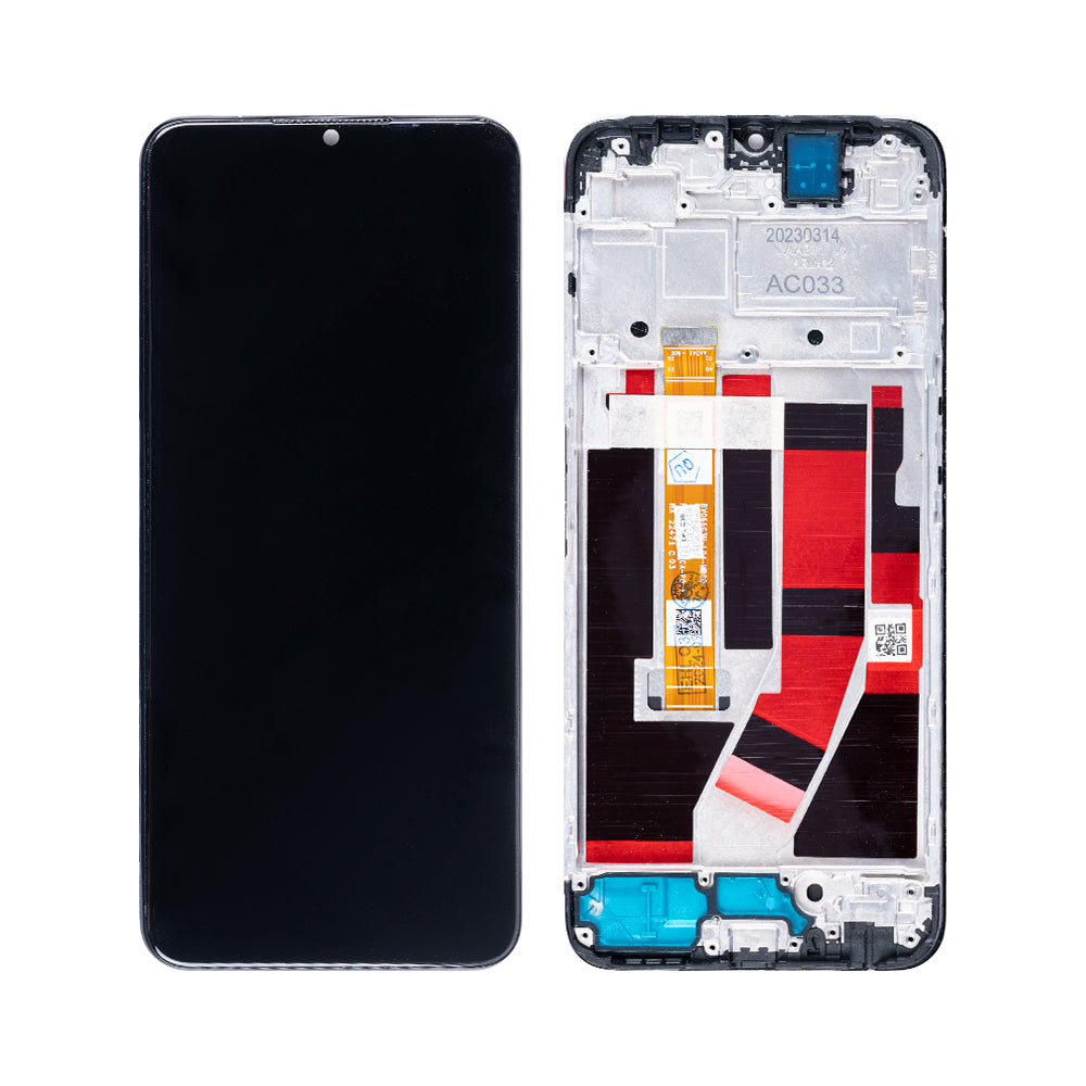 Oppo A77 4G,A57S CPH2385, OnePlus Nord N20 SE CPH2469 Display And Digitizer With Frame Black Service Pack