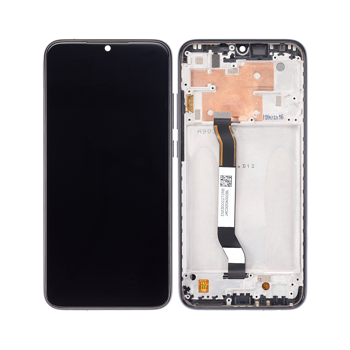 Xiaomi Redmi Note 8, Note 8 (2021) Display And Digitizer With Frame Space Black Service Pack