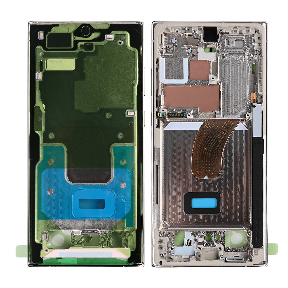 Samsung Galaxy S23 Ultra S918B Display Frame Cream Original
