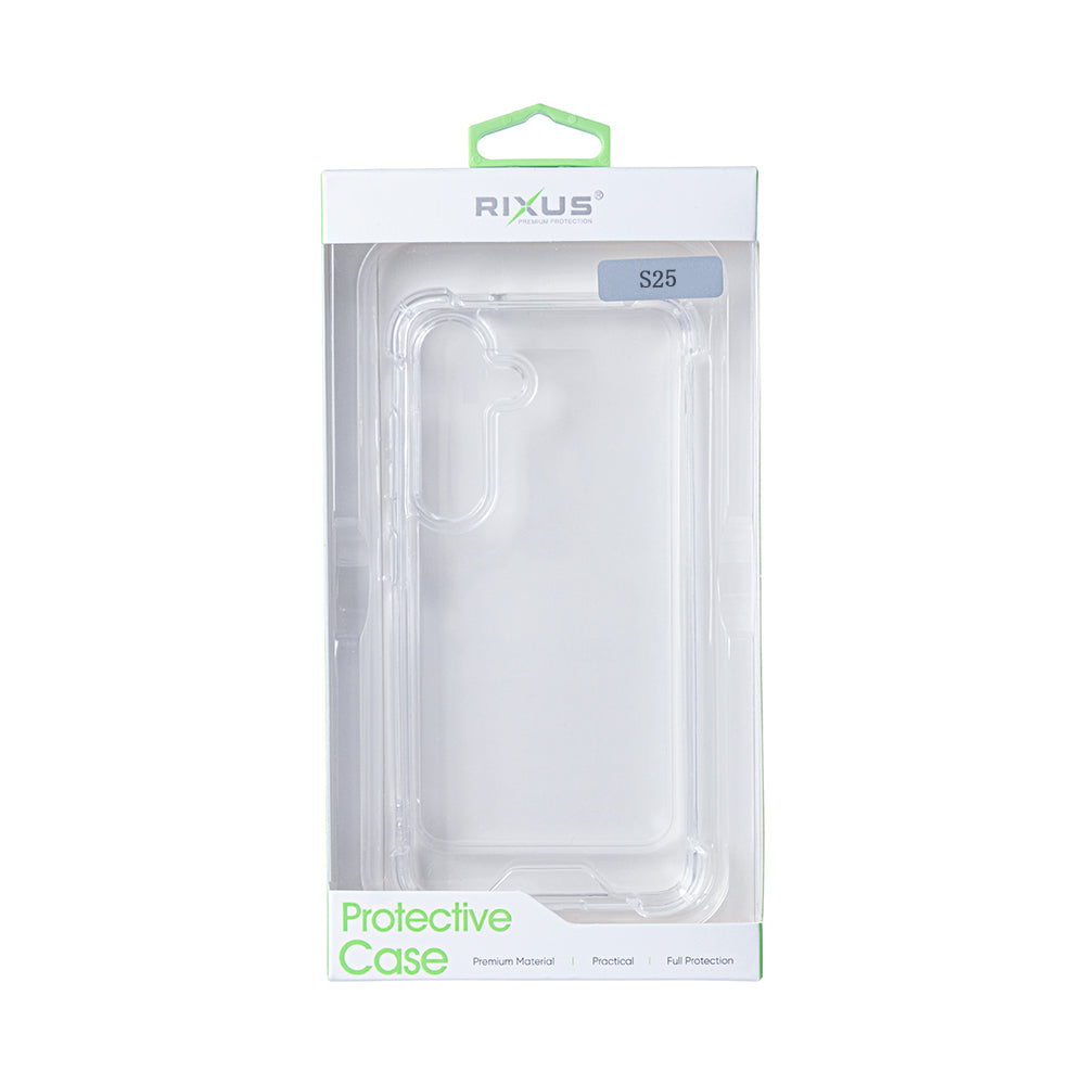 Rixus Anti-Burst Case For Samsung Galaxy S25 S931B Transparent