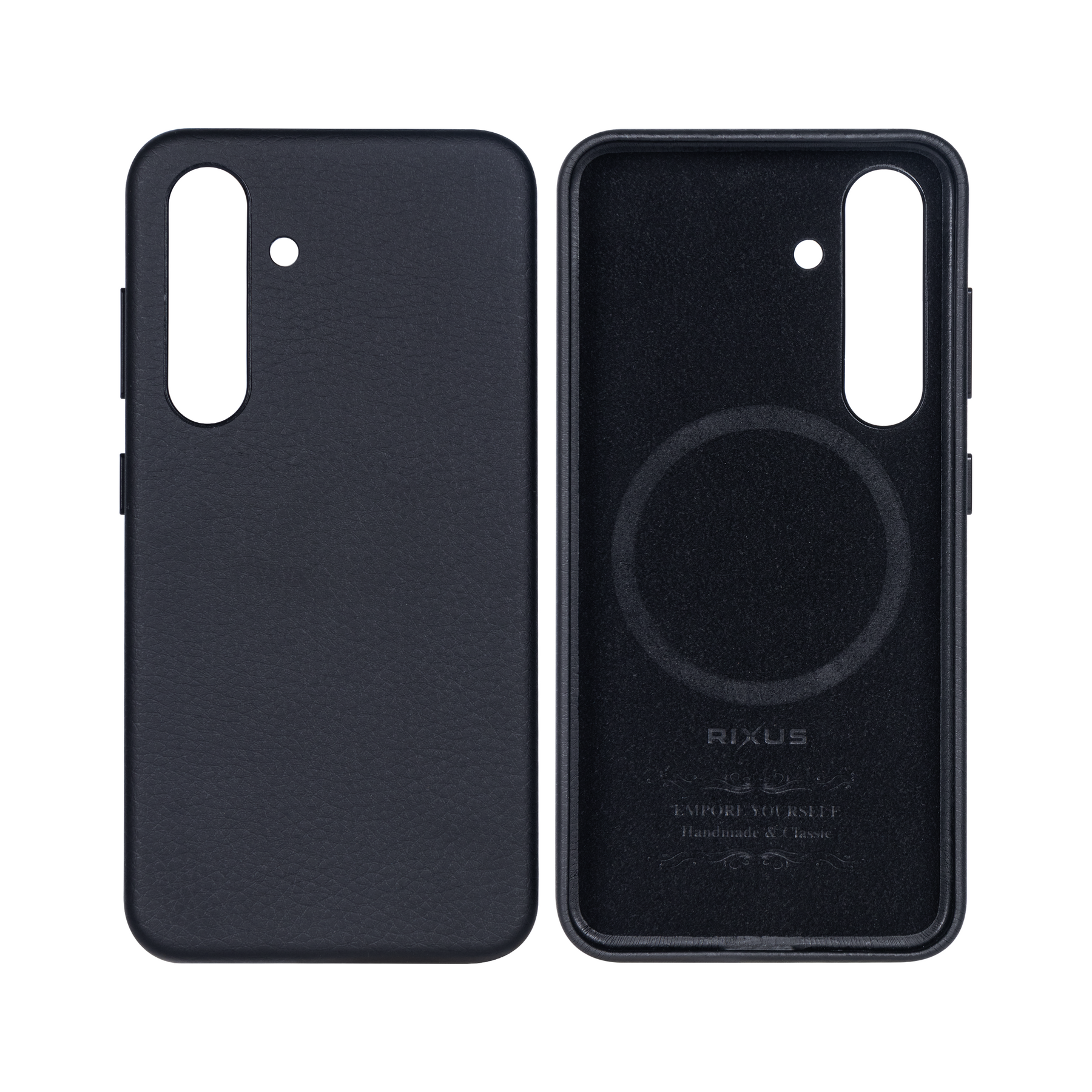 Rixus Classic 02 Case With MagSafe For Samsung Galaxy S24 Plus S926B Black