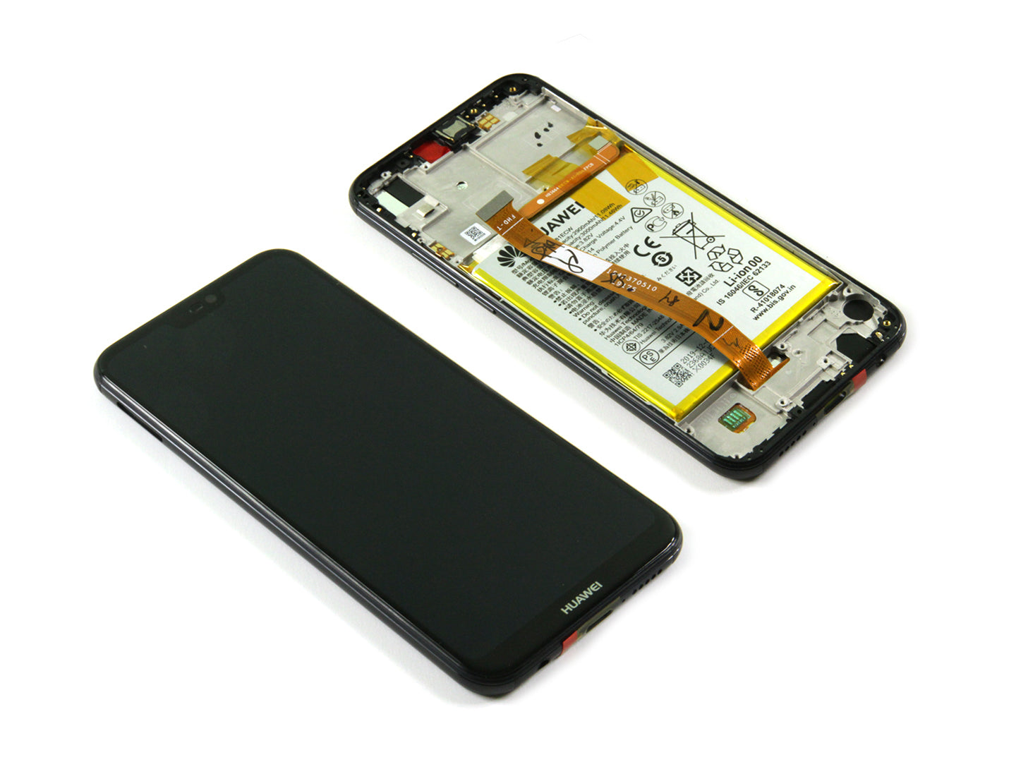 Huawei P20 Lite Display And Digitizer Complete Black Service Pack