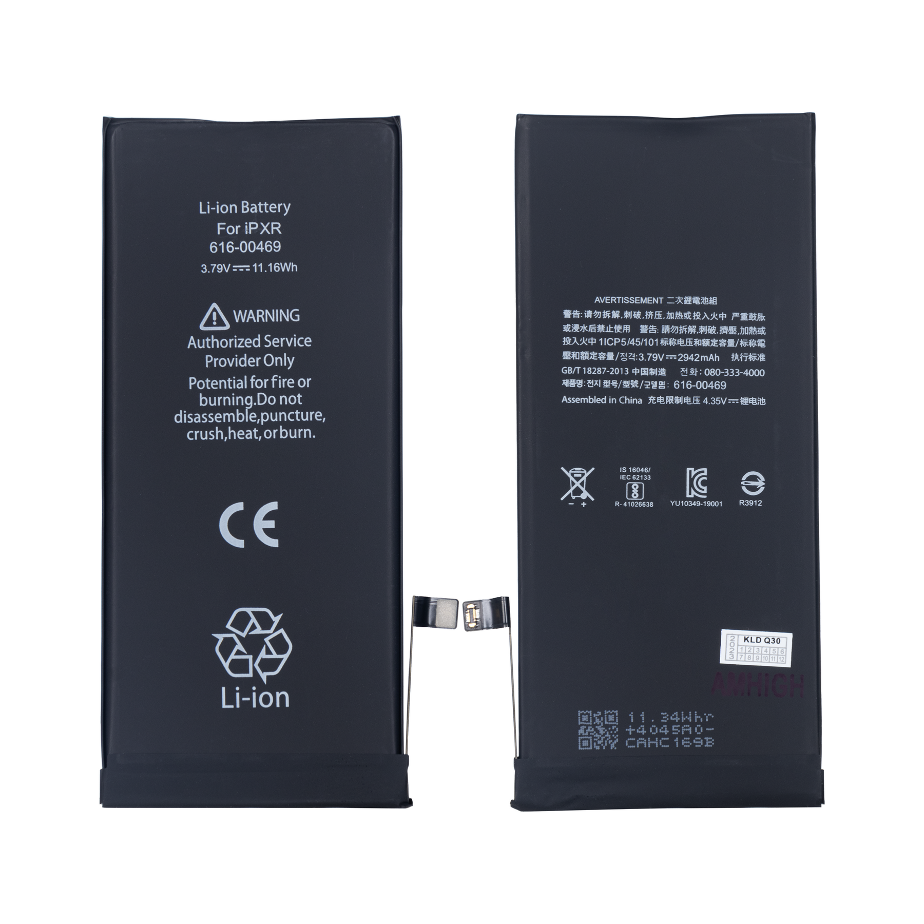 For iPhone XR Battery with TI-Chip