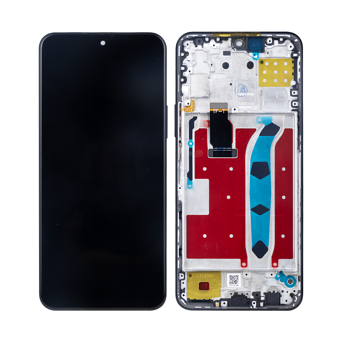 Huawei Honor X8 TFY-LX1, TFY-LX2, TFY-LX3 Display And Digitizer With Frame Midnight Black Compatible
