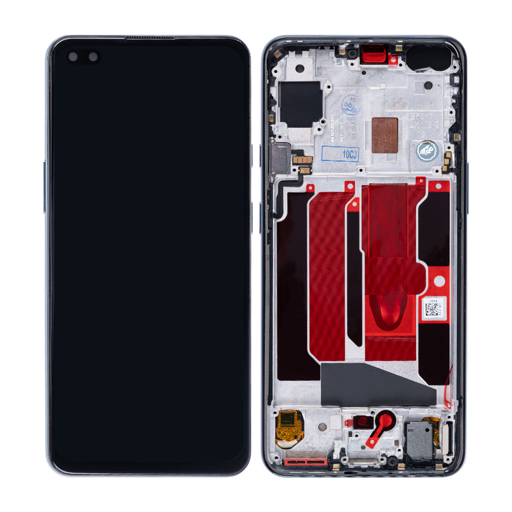 OnePlus Nord (AC2001, AC2003) Display And Digitizer With Frame Black OEM