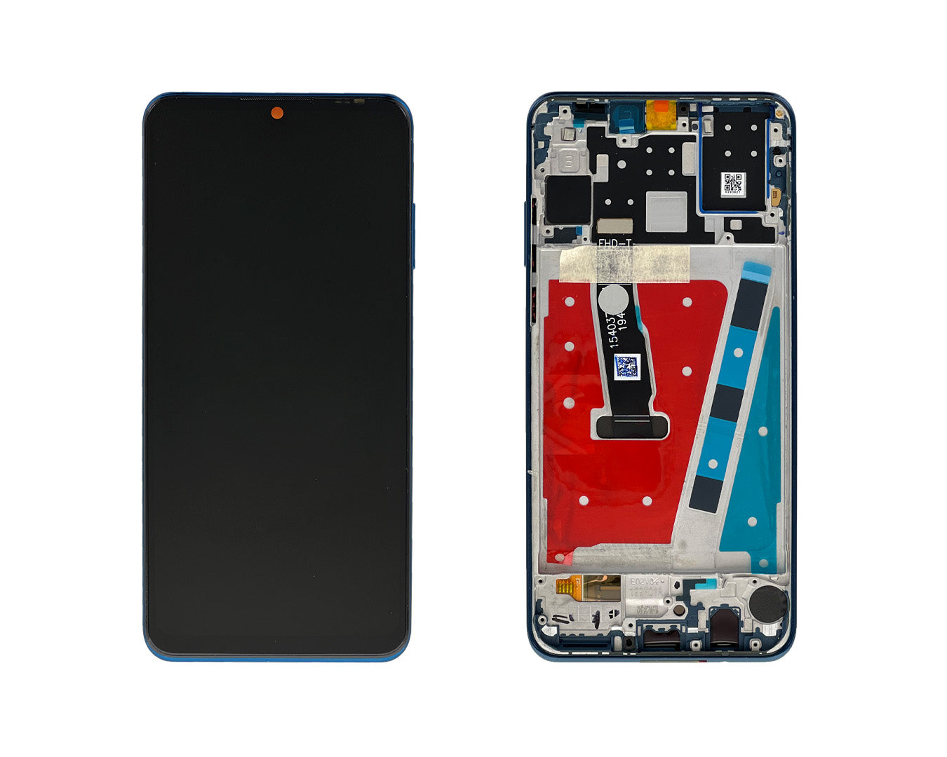 Huawei P30 Lite Display And Digitizer With Frame Peacock Blue Service Pack