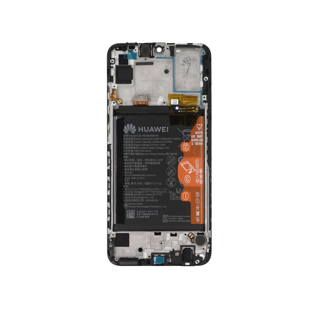 Huawei P Smart 2020 Display and Digitizer With Frame And Battery Midnight Black Service Pack