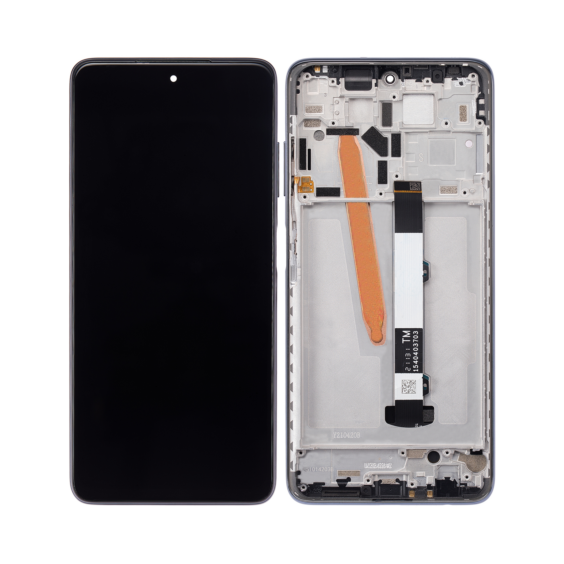 Xiaomi Poco X3 Pro Display and Digitizer With Frame Phantom Black Service Pack