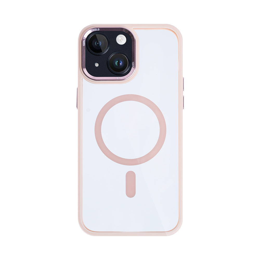 Rixus Classic 04 Case With MagSafe For iPhone 15 Pink