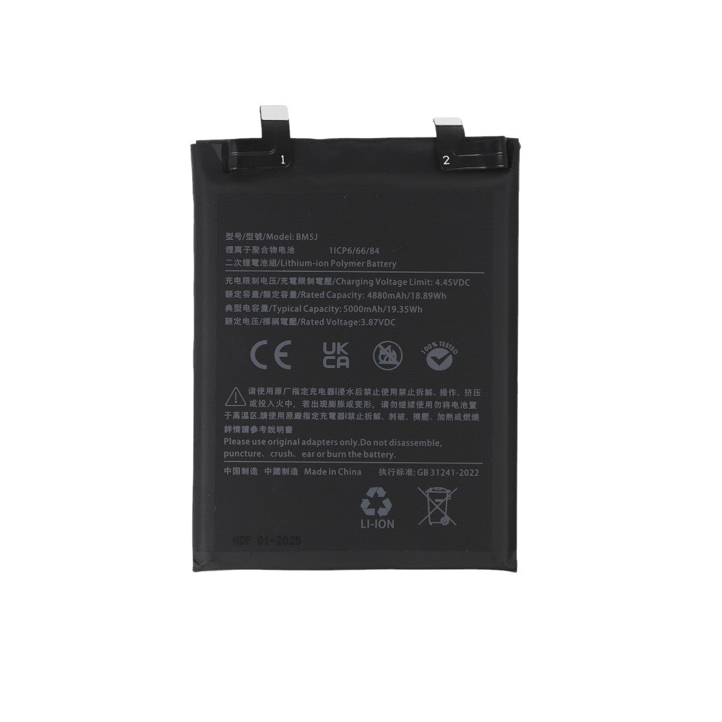 Xiaomi 13T, 14T, Redmi Note 13 Pro 4G, Poco M6 Pro 4G, Poco X6 Pro 5G Battery BM5T Compatible